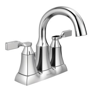 Delta Chrome Pop-up Bathroom Sink Faucet 4 in.