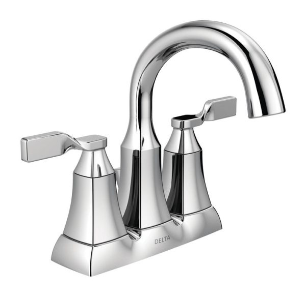 Delta Chrome Pop-up Bathroom Sink Faucet 4 in.