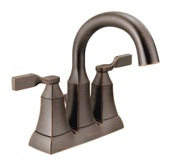 Delta Bronze Pop-up Bathroom Sink Faucet 4 in.