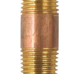 JMF Company 1/4 in. MPT X 1/4 in. D MPT Brass Nipple 1-1/2 in. L
