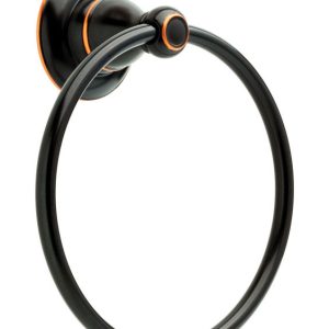 Delta Porter Oil Rubbed Bronze Towel Ring Die Cast Zinc