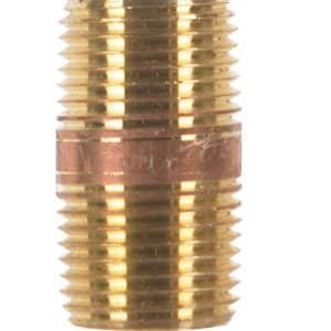 JMF Company 1/2 in. MPT X 1/2 in. D MPT Brass Nipple 1-1/2 in. L