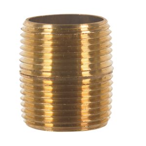 JMF Company 1 in. MPT Brass Close Nipple