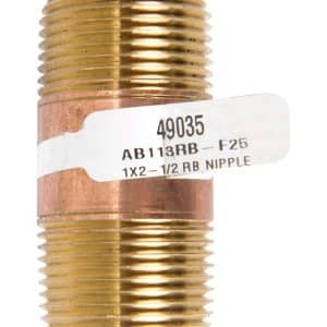 JMF Company 1 in. MPT Red Brass Nipple 2-1/2 in. L