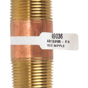 JMF Company 1 in. MPT X 1 in. D MPT Brass Nipple 3 in. L