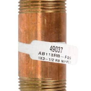 JMF Company 1 in. MPT Red Brass Nipple 3-1/2 in. L
