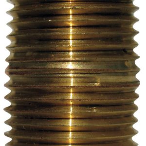 JMF Company 1-1/4 in. MPT Red Brass Close Nipple