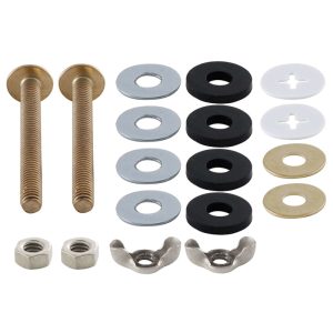 LDR Tank to Bowl Kit Brass Plated Steel