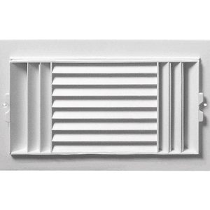 Deflect-O Jordan 6 in. H X 10 in. W 3-Way White Plastic Ceiling Register