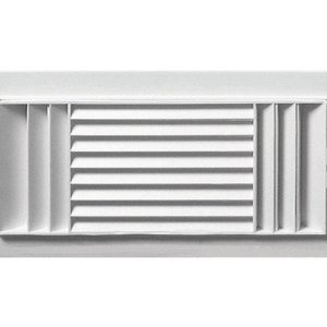 Deflect-O Jordan 12 in. H X 6 in. W 3-Way White Plastic Ceiling Register