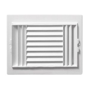 Deflect-O Jordan 10 in. H X 8 in. W 3-Way White Plastic Ceiling Register