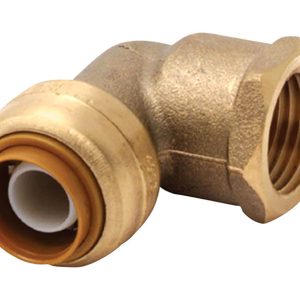 SharkBite Push to Connect 3/4 in. FNPT X 3/4 in. D FNPT Brass 90 Degree Elbow
