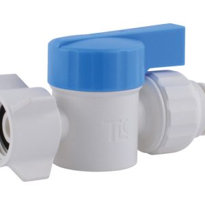 SharkBite Quick Connect 1/2 in. Push X 1/2 in. FPT Plastic Straight Stop Valve