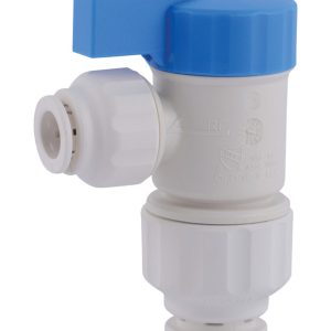 SharkBite Quick Connect 1/2 in. Push X 1/4 in. D Push Plastic Angle Stop Valve