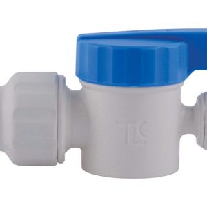 SharkBite Quick Connect 1/2 in. Push X 1/4 in. Push Plastic Straight Stop Valve