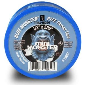 Mill Rose Blue Monster Blue 1/2 in. W X 520 in. L Thread Seal Tape