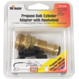 Mr. Heater Brass/Plastic Restricted Flow Soft Nose P.O.L. Cylinder Adapter