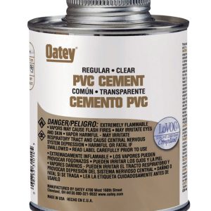 Oatey Clear Cement For PVC 32 oz