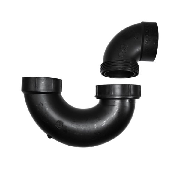 Charlotte Pipe 2 in. Hub X 2 in. D Hub ABS P-Trap