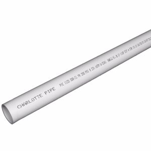 Charlotte Pipe SDR21 PVC Pressure Pipe 1-1/2 in. D X 20 ft. L Bell 200 psi