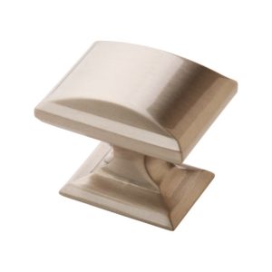 Amerock Candler Rectangle Cabinet Knob 1-1/4 in. D 1-1/8 in. Satin Nickel 5 pk