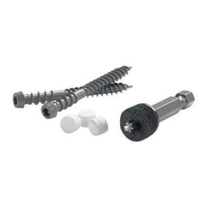 FastenMaster Cortex 2-3/4 in. L Square Trim Head Deck Screws and Plugs Kit 1 pk