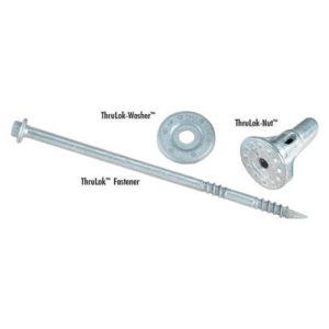 FastenMaster ThruLok No. 14 X 8 in. L Hex Galvanized Wood Screws 6 pk