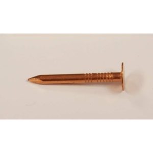 Maze Nails 3D 1-1/4 in. Slate Polished Copper Nail Flat Head 1 lb