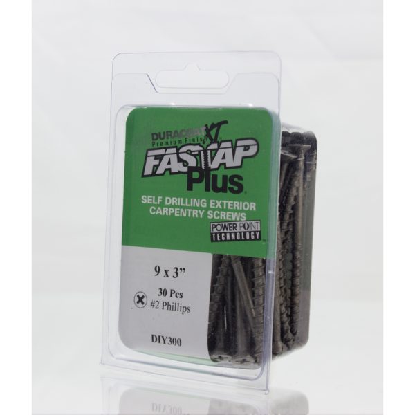 Fastap Plus No. 10 X 3-1/4 in. L Phillips DuracoatXT Wood Screws 6.5 oz 20 pk