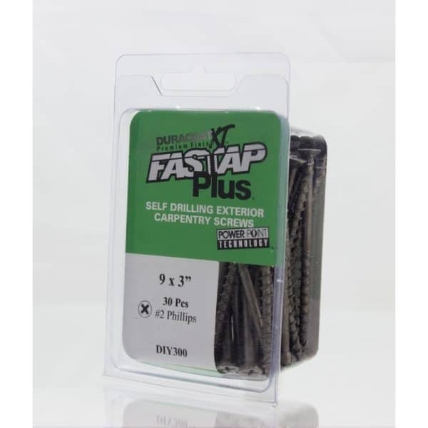 Fastap Plus No. 9 X 3 in. L Phillips DuracoatXT Wood Screws 6.5 oz 30 pk