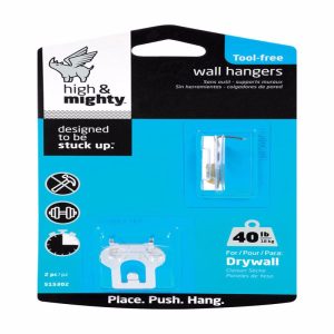 Hillman High & Mighty Picture Hanger 40 lb 2 pk