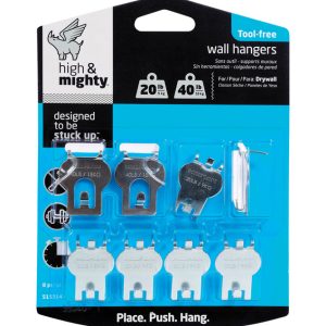 Hillman High & Mighty Picture Hanger 20 lb 8 pk