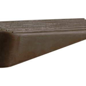 Shepherd Hardware 1.125 in. W X 4 in. L Rubber Brown Wedge Door Stop Mounts to floor