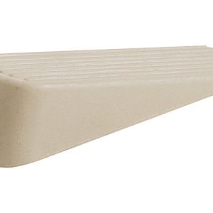 Shepherd Hardware Rubber Off White Wedge Door Stop Mounts to floor