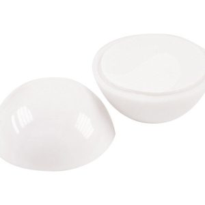 Shepherd Hardware 1.125 in. W X 1.125 in. L Vinyl White Wall Door Stop Mounts to wall