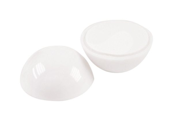 Shepherd Hardware 1.125 in. W X 1.125 in. L Vinyl White Wall Door Stop Mounts to wall