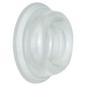 Shepherd Hardware Vinyl Clear Wall Door Stop Mounts to wall 1.75 in.