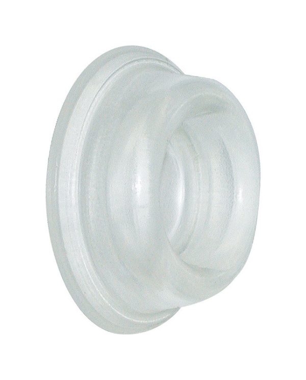 Shepherd Hardware Vinyl Clear Wall Door Stop Mounts to wall 1.75 in.