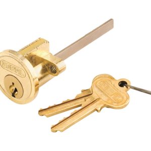 Prime-Line Segal Brass-Plated Zinc Key Lock Cylinder Keyed Differently