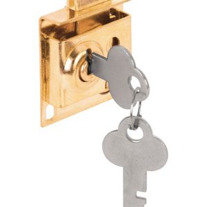 Prime-Line Brass Plated Steel Mailbox Lock
