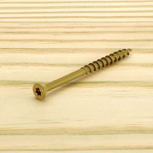 Starborn Deckfast No. 9 X 2-1/2 in. L Tan Star Flat Head Deck Screws 2500 pk