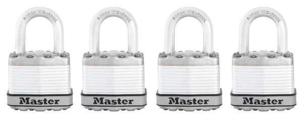 Master Lock 1-3/4 in. W Stainless Steel Ball Bearing Locking Padlock Keyed Alike