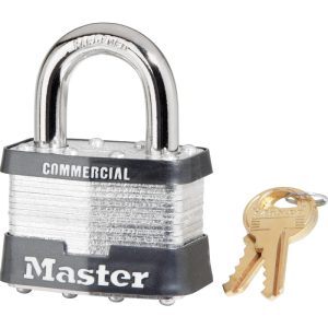 Master Lock 2 in. W Steel Pin Tumbler Padlock Keyed Alike