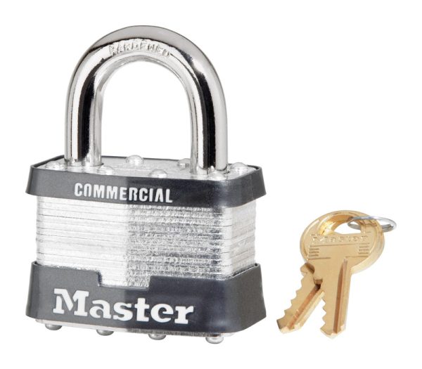 Master Lock 2 in. W Steel Pin Tumbler Padlock Keyed Alike