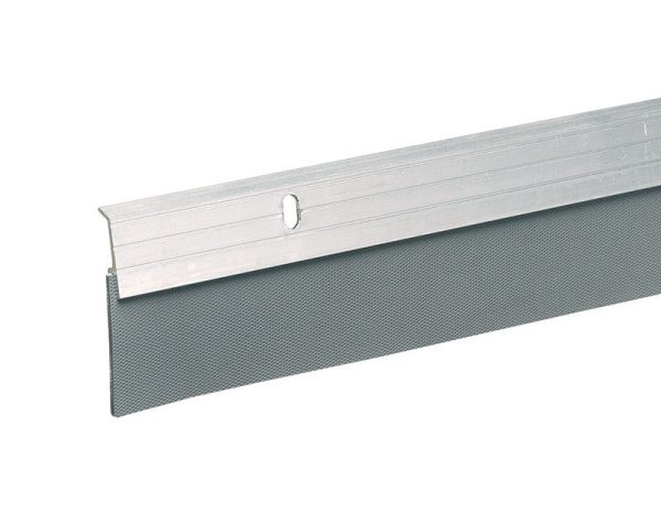Frost King Brushed Chrome Silver Aluminum/Vinyl Door Sweep 1 pk