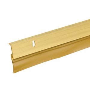 Frost King Bright Brass Gold Aluminum/Vinyl Door Sweep 1 pk
