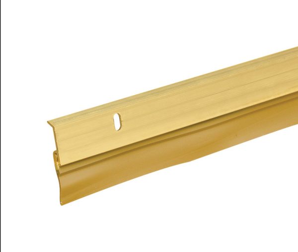 Frost King Bright Brass Gold Aluminum/Vinyl Door Sweep 1 pk