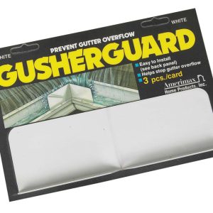 Amerimax 3 in. H X 0.5 in. W X 9 in. L White Aluminum K Gusher Guard