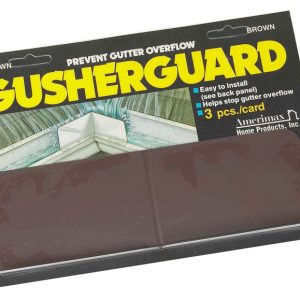 Amerimax 3 in. H X 0.5 in. W X 9 in. L Brown Aluminum K Gusher Guard