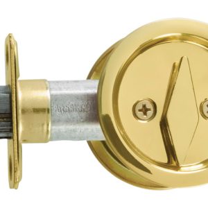 National Hardware Polished Brass Gold Steel Pocket Door Latch 1 pk